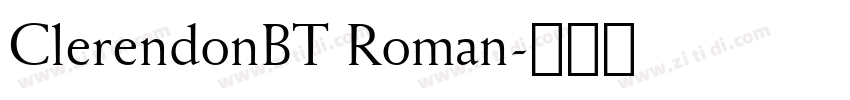 ClerendonBT Roman字体转换